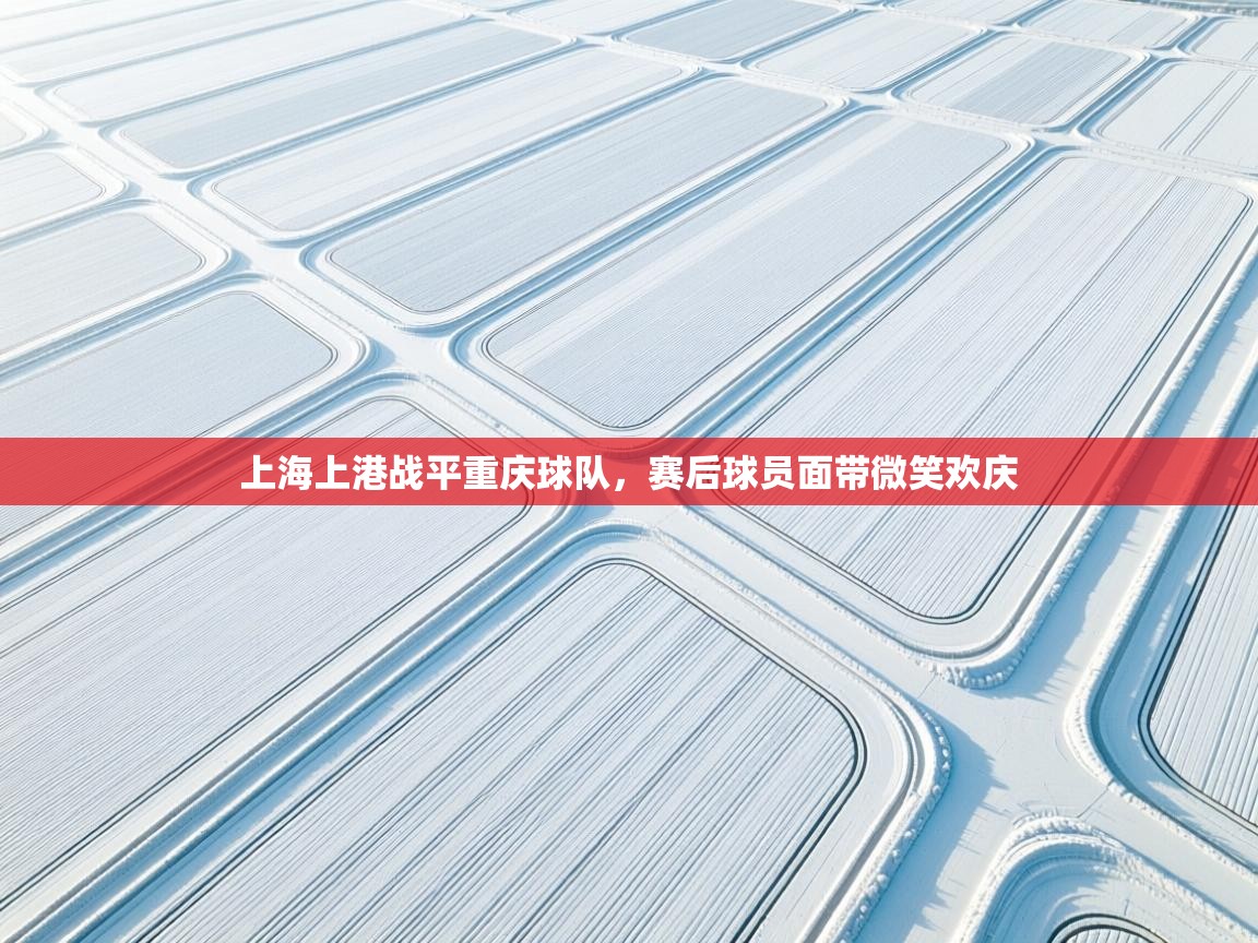 上海上港战平重庆球队，赛后球员面带微笑欢庆  第2张